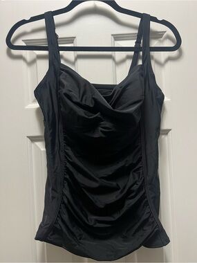 Merona Black Swim Top Black Tankini Top
size Large